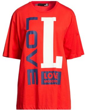 Love Moschino T-Shirt Cotton - Red