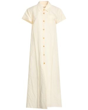 KHAITE Maxi Dress Silk, Cotton - White