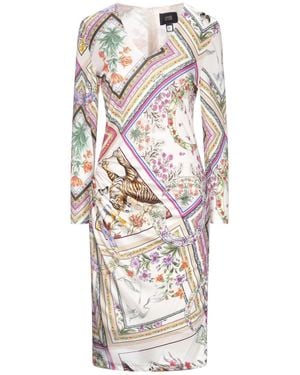 Roberto Cavalli Midi Dress - White