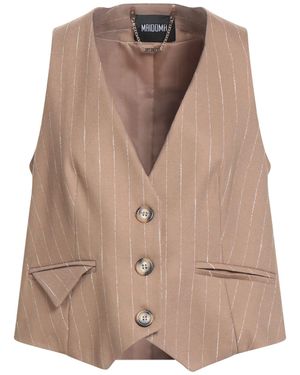 MAIDOMA Tailored Vest Polyester, Viscose, Acrylic, Elastane - Brown