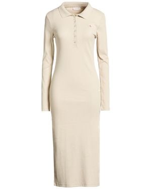 Calvin Klein Midi Dress - Natural