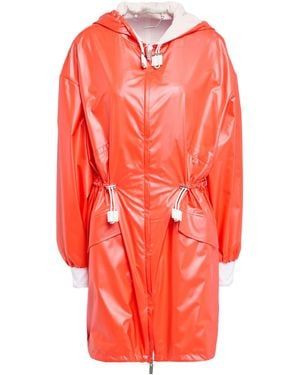 Kiton Overcoat & Trench Coat Polyester - Red