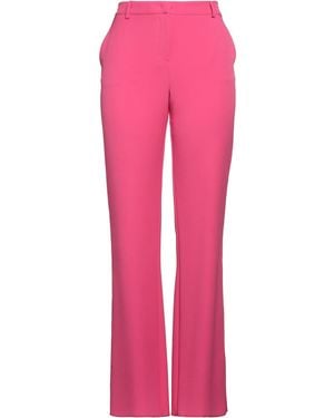 Anna Molinari Fuchsia Pants Polyester, Elastane - Pink