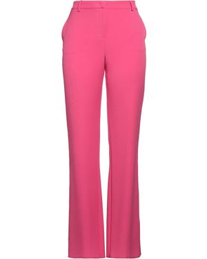 Anna Molinari Fuchsia Pants Polyester, Elastane - Pink