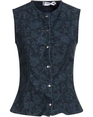 Please Top Cotton, Elastane - Blue