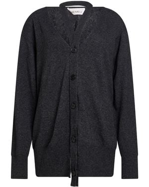 MEIMEIJ Cardigan Virgin Wool, Viscose, Polyester, Cashmere - Blue