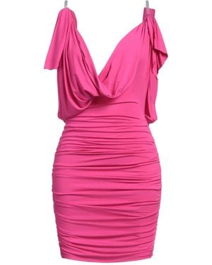 The Attico Fuchsia Mini Dress Viscose, Elastane - Pink