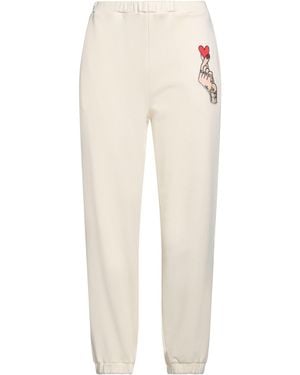 Love Moschino Ivory Trousers Cotton - White