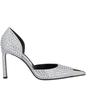 AREA X SERGIO ROSSI Pumps Textile Fibers - White