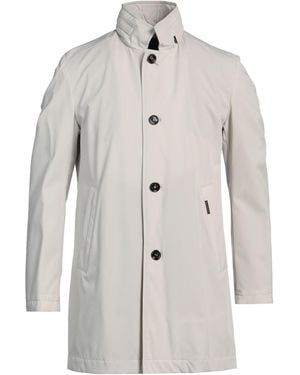 Moorer Overcoat & Trench Coat - White