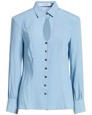 SIMONA CORSELLINI Shirt Acetate, Silk - Blue
