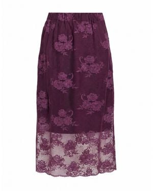 Dixie Midi Skirt Cotton, Polyester - Purple