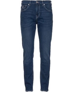 TRUE RELIGION Jeans Cotton, Polyester, Viscose, Elastane - Blue