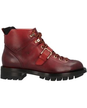 Santoni Ankle Boots - Red