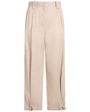 Moorer Trousers Lycra, Cotton - Natural