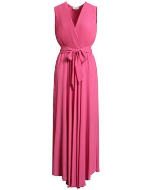 Rebel Queen Fuchsia Maxi Dress Polyester - Pink
