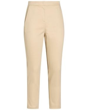 Patrizia Pepe Trousers Cotton, Elastane - Natural