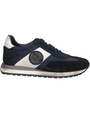Daniele Alessandrini Midnight Trainers Leather, Textile Fibres - Blue