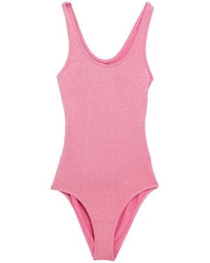 Roberto Collina Fuchsia Bodysuit Viscose, Polyamide, Metallic Polyester, Elastane - Pink