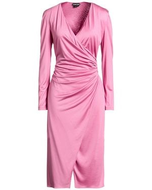 Tom Ford Midi Dress Silk, Polyamide, Elastane, Polyester - Pink