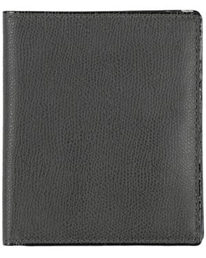 Valextra Wallet Leather - Gray