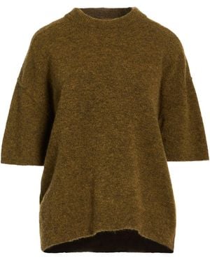 Rick Owens Military Sweater Alpaca Wool, Polyamide, Wool, Elastane - Green