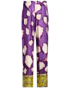 GIULIA MATILDA Pants Viscose - Purple