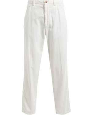Brunello Cucinelli Trousers Cotton - White