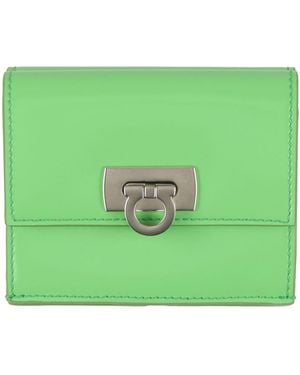 Ferragamo Wallet Calfskin - Green