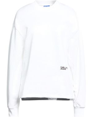 KARL LAGERFELD Sweatshirt Organic Cotton - White