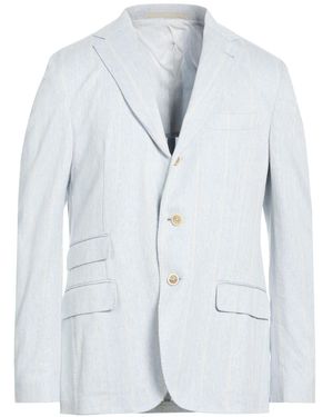 Eleventy Blazer Linen, Cotton - Blue