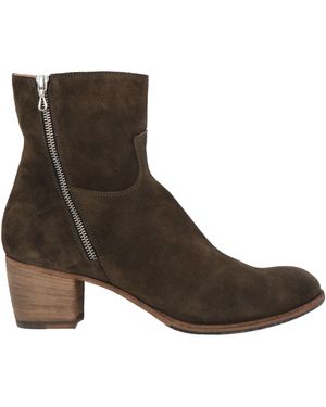 Ink Ankle Boots Leather - Brown