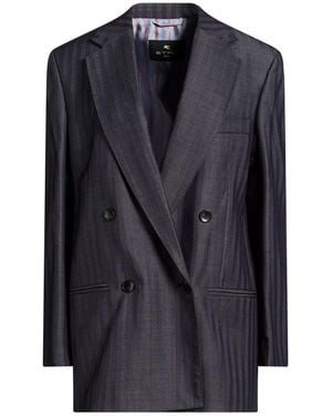 Etro Blazer Wool, Viscose - Blue