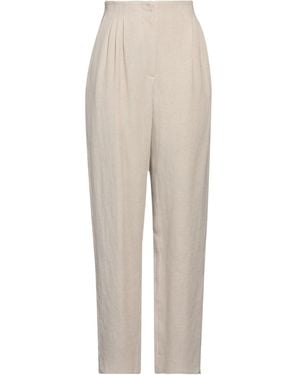 Emporio Armani Trousers Linen, Lyocell - White