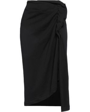 Dries Van Noten Midi Skirt Cotton - Black