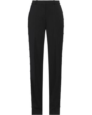 Del Core Embellished Twill Straight-Leg Pants - Black