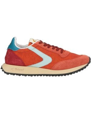 Valsport Sneakers Leather, Textile Fibers - Red