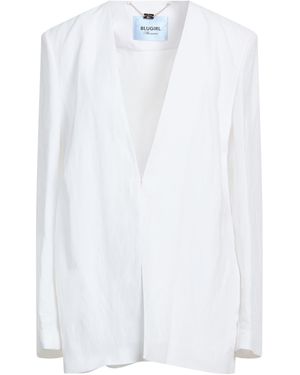 Blugirl Blumarine Jacket Viscose, Linen - White