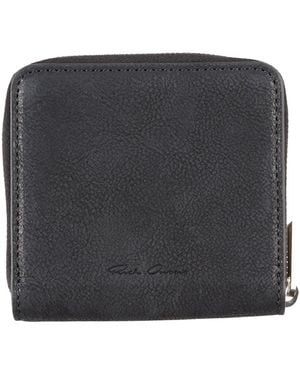 Rick Owens Cardholder Cow Leather - Black