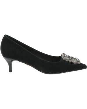 Twenty Four Haitch Court Shoes - Black