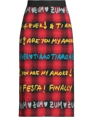 ALESSANDRO ENRIQUEZ Midi Skirt Cotton - Red