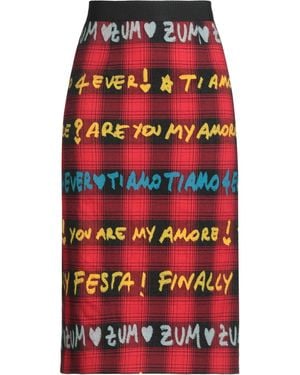 ALESSANDRO ENRIQUEZ Midi Skirt Cotton - Red