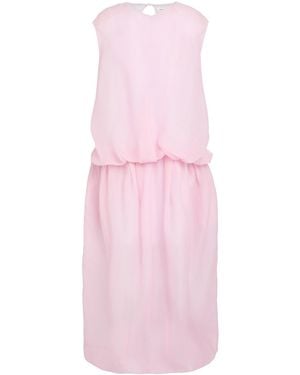 KHAITE Light Midi Dress Silk - Pink