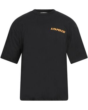A PAPER KID T-Shirt Cotton - Black