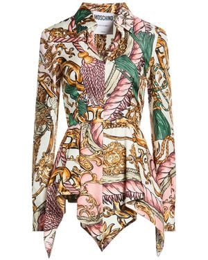 Moschino Cream Top Silk - White