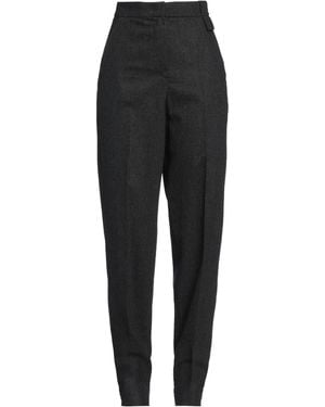 Emporio Armani Charcoal Trousers Virgin Wool, Cashmere, Elastane - Black
