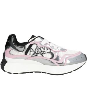 McQueen Trainers Leather, Textile Fibres - White