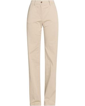Alberta Ferretti Khaki Pants Cotton, Elastane - Natural