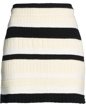Barrie Cream Mini Skirt Cashmere - Black