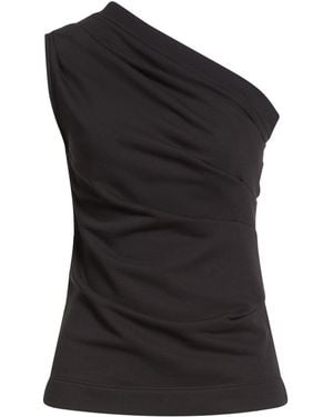 19.70 Nineteen Seventy Top Cotton, Polyester - Black